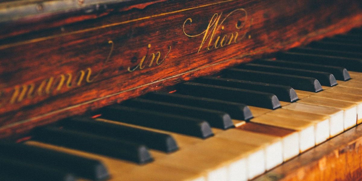 Piano Keys Close Up