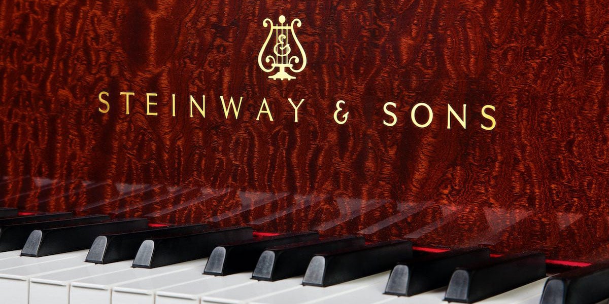 Steinway & Sons Piano Keys Lettering