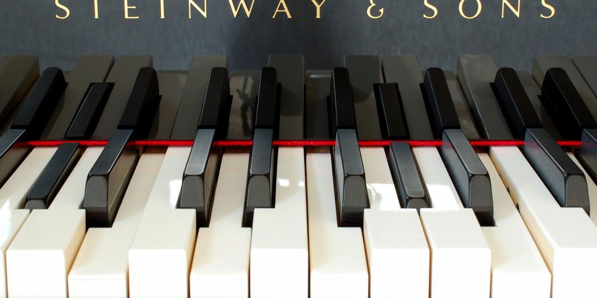Steinway & Sons Keys Pressed Down Player Piano