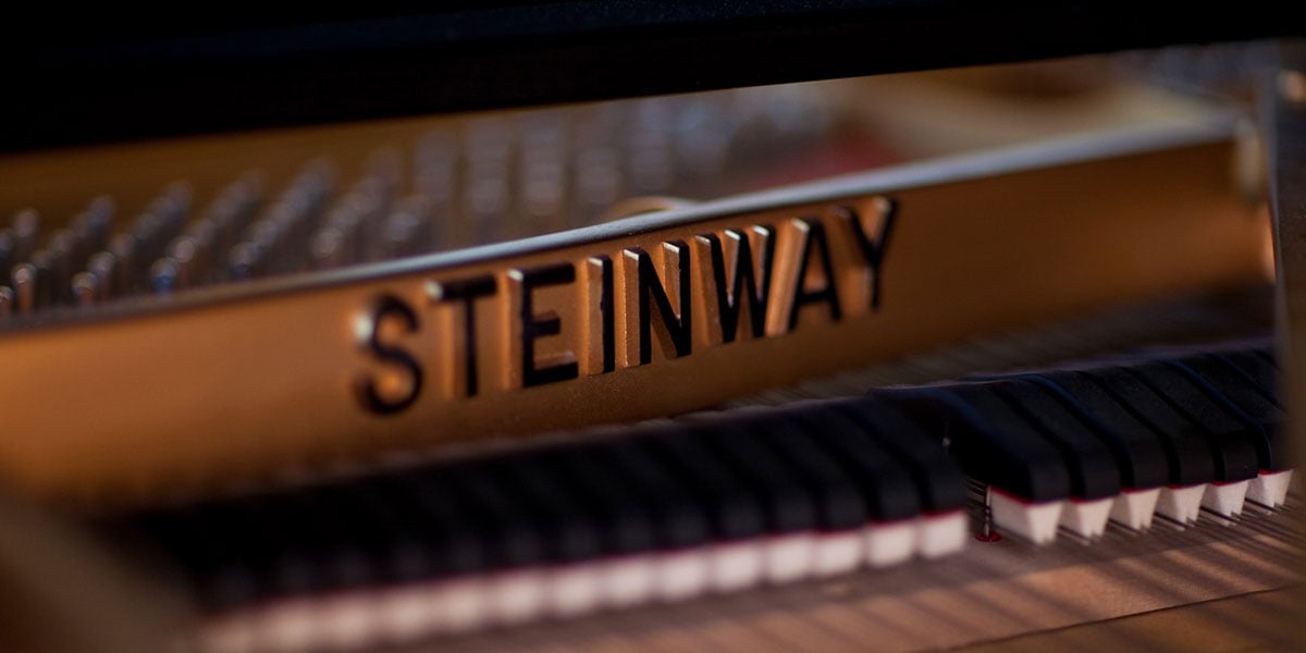 Steinway Piano Inside Lettering Up Close