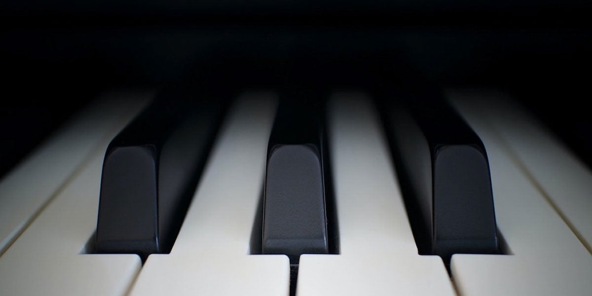 Piano Keys Up Close
