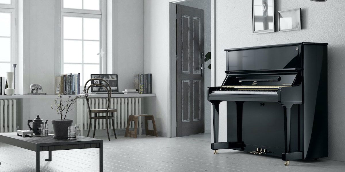 Upright Piano In Room